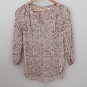 100% silk Cynthia Rowley high low blouse!